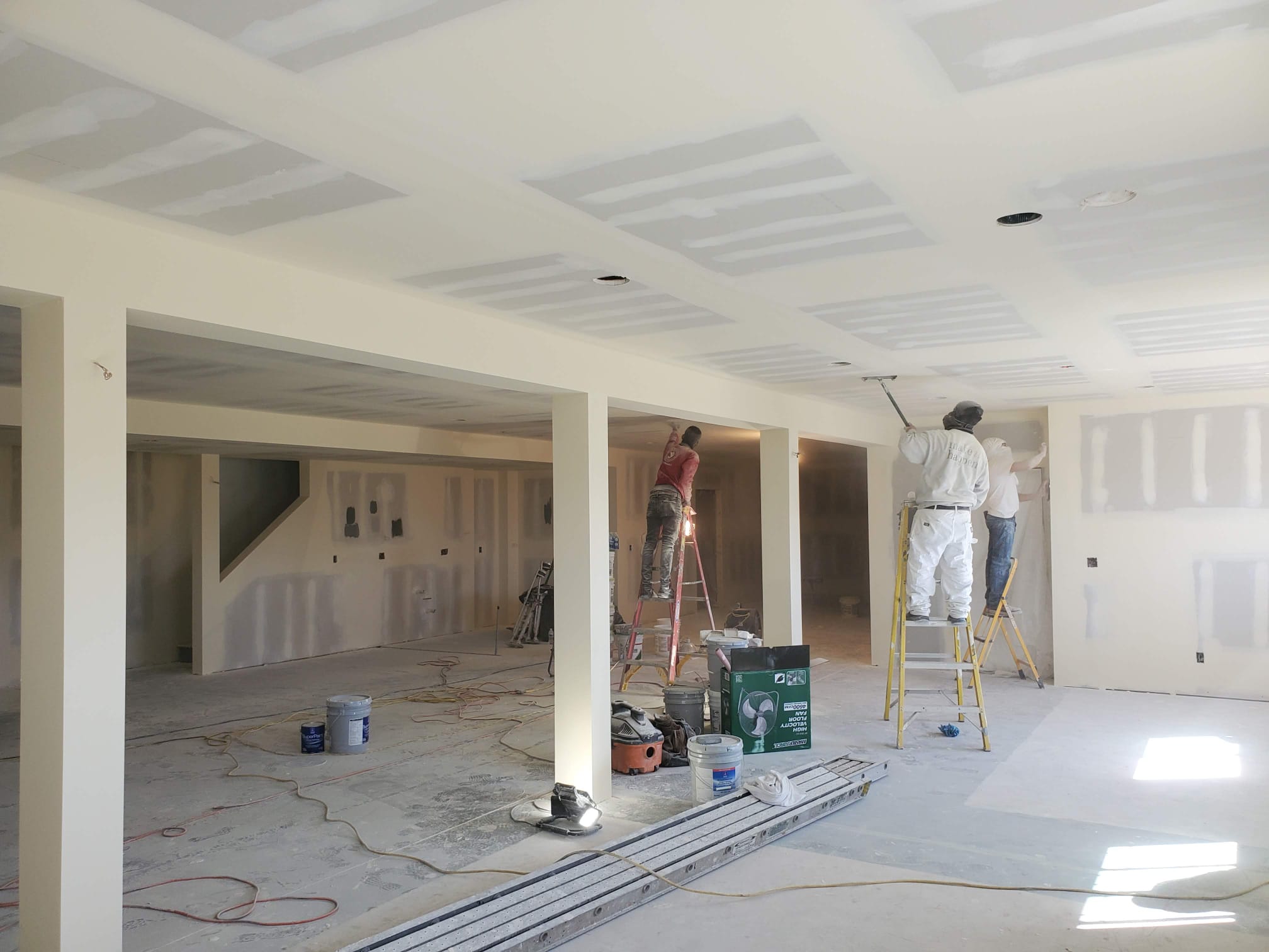 Drywall and painting work in progress by AC Figueroa's Remodel