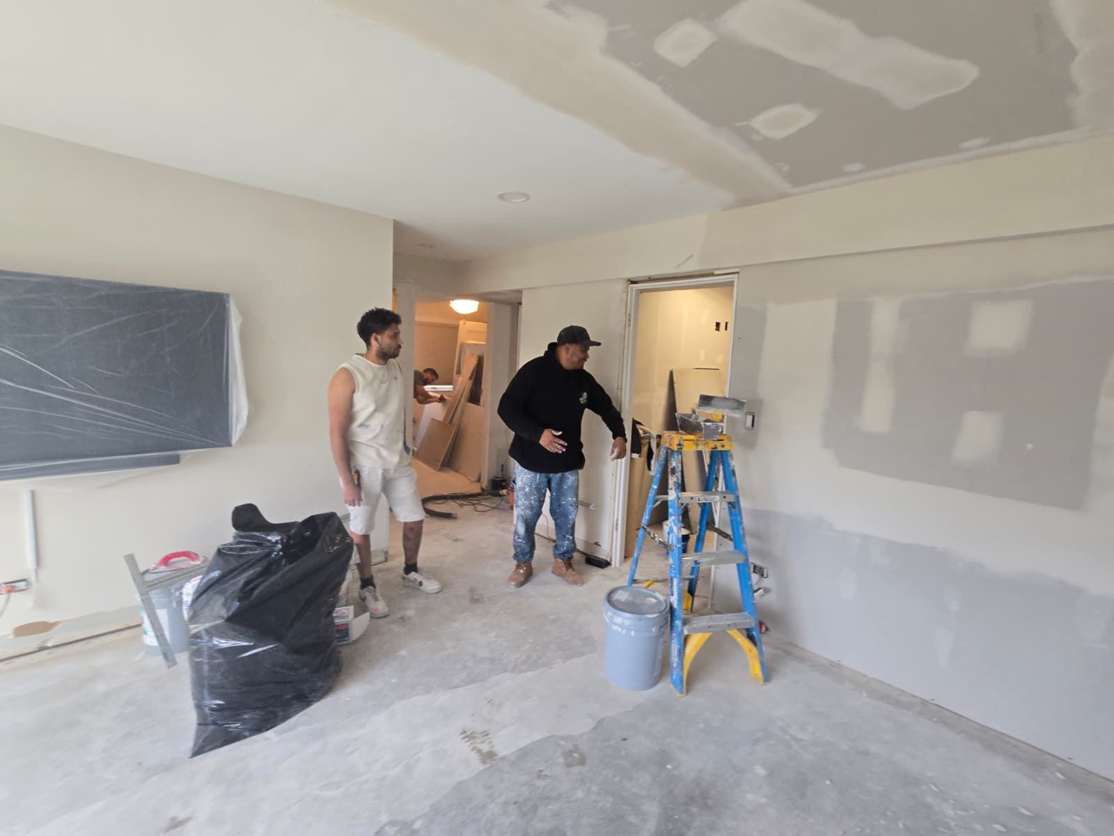 Before drywall and painting project